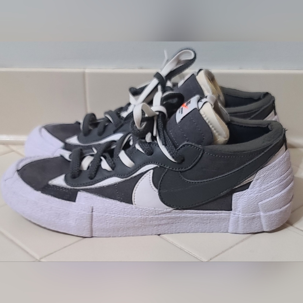 Nike Blazer Low Sacai Iron Grey Men's Size 10